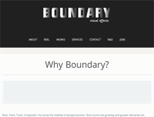 Tablet Screenshot of boundaryvfx.com